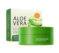60 Pezzi Maschere per Occhi alle Aloe vera, Patch Idratanti e Rinfrescanti con Estratto di Aloe vera per Contorno Occhi, Gli Idratante Donna Uomo(Verde)
