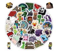 60 Pezzi Miner Adesivi Cartoon Adesivi per Bambini, Gamer Stickers, Adesivi in Vinile, Cartoon per Bottiglia d'acqua, Skateboard, Valigia, Chitarra, Fresco, DIY