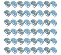 60 pezzi Mini modelli di elefanti in resina Figurine di animali selvatici