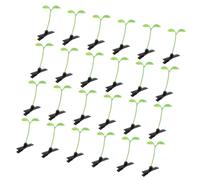 60 Pezzi Mollette per Chioma a Forma di Germogli Verdi, Decorative | Impugnatura Sicura, per Ciocche Corte e Frangia, Idea Regalo Divertente, Confezione Condivisibile per Feste