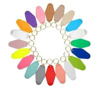 60 Pezzi Motel Portachiavi Vuoto Ingrosso Rétro 20 Colori Rhombus