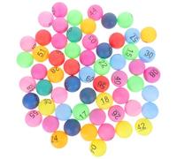 60 Pezzi Palline Numerate da Gioco 1-60 in Plastica senza Giunture | Club e Ktv, Resistenti All'usura e Rottura, Facili da Trovare, per Sorteggi e Tavoli