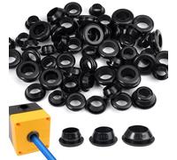 60 Pezzi Passacavi in Gomma Kit Diametro Interno 10mm 12mm 14mm Gommini Passacavo Gomma Elettrico Guidacavo Anello Cablaggio Portellone per Pressacavi Proteggere Fili, Spine e Cavi