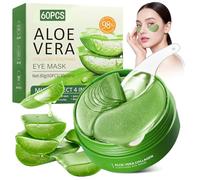 60 Pezzi Patch Occhi al Collagene e Aloe Vera, Maschera Rimuovi Occhiaie e Borse, Gonfiore, Riduce Rughe e Linee Sottili, Idratante e Rassodante Contorno Occhi, Anti-Età Donna e Uomo