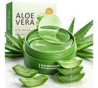 60 Pezzi Patch Occhi Aloe Vera e Collagene, Maschera Occhi Idratante e Antirughe, Patch Occhiaie e Borse, Riduce Gonfiore e Linee Sottili, Effetto Rassodante e Rinfrescante per Uomo e Donna