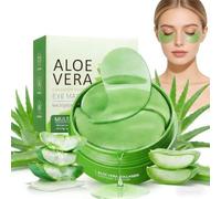 60 Pezzi Patch Occhi Anti-Occhiaie e Borse Aloe Vera, Maschera Occhi Idratante e Rinfrescante,Patch Occhi Coreani con Collagene,Cerotti Occhi Antirughe Contorno Occhi Idratante,80g