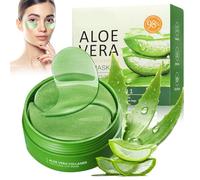 60 Pezzi Patch Occhi Idratanti con Aloe Vera,Maschera Idratante Anti-Occhiaie e Anti-Borse,Cerotti Rinfrescanti per Occhi per Rughe e Puffiness,Cerotti Rassodanti e Contorno Idratante