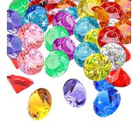 60 pezzi per bambini grandi e piccole gemme da gioco, con diamanti acrilici, pietre decorative colorate, per bambini, grandi, diamanti colorati, per vasi, decorazioni da tavolo, feste, matrimoni (20