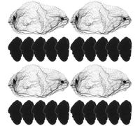 60 Pezzi per Chignon Invisibile 50cm in Nylon Nero | Stabile, per Chignon e Chioma Raccolti, Accessorio Danza, Adatta a Impiegate e Infermiere