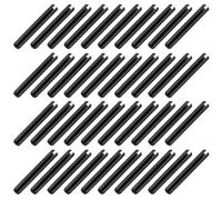 60 Pezzi per Roll Pins 6/25 Pollici(6mm) Diam. 2 Pollici(50mm) 65Mn Acciaio Nero