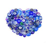 60 pezzi perle europee assortite con centrocamera di rame Big Hole Resina distanziatore senza rame Lampadwork per perle colorate perle artigianali di