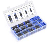 60 Pezzi Raccordo Pneumatico, Attacco Rapido Aria Compressa, Accessori Compresso