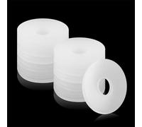 60 Pezzi Rondelle Alzaporta per Cerniere Porte Rondelle Porta Interni Spessori in Plastica 10 mm X 15 mm Rivestimento Blindata Finestre Pannello Cardini per Cancello Gomma 1 mm 30 pcs e 2 mm 30 pcs