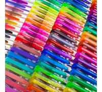 60 pezzi Set di 3 stili di penne gel glitterate, penne fluorescenti, penne glitterate per disegno, per studenti, diario, fai da te, set di penne fluorescenti colorate con glitter ABS