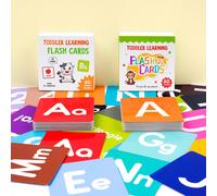 60 pezzi Set di schede didattiche per bambini, include lettere, colori, forme e numeri, adatto per bambini da 1 a 4 anni, stampa fronte-retro, può essere utilizzato per imparare i numeri, le schede de