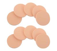 60 Pezzi Spugnetta Make Up Mini in Lattice Naturale | Forma Tonda, Copertura Uniforme e Meno Sprechi, con Scatola per Viaggio e Studio