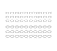 60 pezzi Sturdy Nylon SHIPS WASHERSCHSCHEGE BIANCO KLASTE IMPERMEABILI PER ESSENZIAMENTO E TECNICO Cancello di attesa