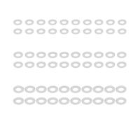 60 pezzi Sturdy Nylon SHIPS WASHERSCHSCHEGE BIANCO KLASTE IMPERMEABILI PER ESSENZIAMENTO E TECNICO Cancello di attesa