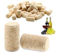 60 Pezzi Tappi di Sughero per Bottiglie di Vino 21 x 38 MM Tappi in Sughero Riutilizzabili Tappi di Sughero Diritti per Vino o Decorazione Creazione Bricolage e Artigianato