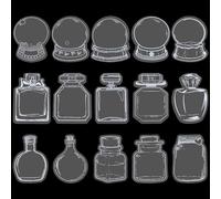 60 Pezzi Transparent Dried Flower Bookmarks, 3 Stili, DIY Dried Flower Segnalibro, Transparent Dried Flower Bookmarks Adatto Colleziona Cose Belle con Amici e Familiari