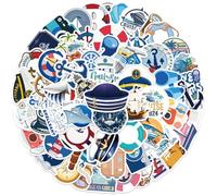 60 pezzi Vintage Crociera Sea World Travel Sticker Set per Auto Skateboard Laptop Moto Bagagli Impermeabile Vinile Adesivi