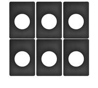 60 piastre di riparazione per serratura della porta, in acciaio inox, circolari, con cerniera, per installazione, rinforzo, hardware per porte interne in legno (nero, 60 pezzi)