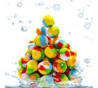 60-Piece Reusable Water Sponge Balls Set - Eco-Friendly Soft Cotton Soaker | Bulk 60-Piece High-Density PP Cotton Pack Engineered for Instant Absorption and Quick-Drying; Completely Eliminates Pos