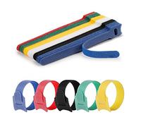 60 Pieces Cable Ties Reusable Cable Ties Adjustable Nylon Cable Ties Multifunctional Cable Management 150 x 12 mm (Colourful)
