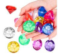 60 pietre preziose per bambini, diamanti decorativi per bambini, giocattoli, piccole pietre preziose, cristalli colorati per la ricerca del tesoro, artigianato, vasi, feste e acquario, caccia al