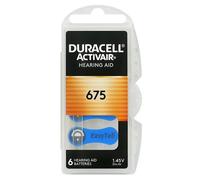 30 batterie per apparecchi protesi acustiche DURACELL ACTIVAIR mod. 675 blu PR44