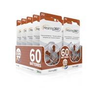 60 Pile Modello 312 Marrone (PR41) - 10 Confezioni da 6 Batterie per Apparecchi Acustici 1,45V - Pile Acustiche Rayovac Varta Extra