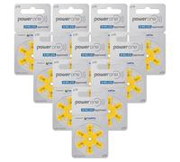 60 batterie POWERONE 10 per apparecchi acustici - protesi acustiche