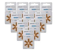 120 Batterie per apparecchi acustici POWER ONE 312 powerone PR41 marrone