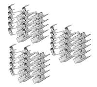 60 pz. Offgridtec© Gancio per tetto in acciaio inossidabile, regolabile in 3 posizioni, per tegole tipo Frankfurter Pfanne