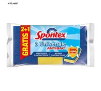 60 Pz SPONTEX 3 Universale Spugna Antibac