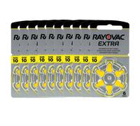 60 RAYOVAC Extra Avanzato Misura 10 Pr70 Acustici 1.45V Zinco-Aria 6Bl