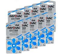 60 Rayovac Extra Avanzato Misura 675 Mf PR44 Hearing Aiuto batteries 1.45V Zinco