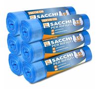 60 Sacchi Spazzatura Blu 110L 70x110 cm 6 Rotoli