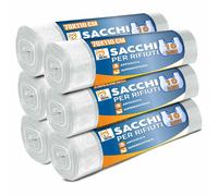 60 Sacchi Spazzatura Trasparenti 110L 70x110 cm Resistenti