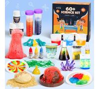 60+ Science Experiment Kit per bambini a partire dai 5+, STEM apprendimento & giocattolo educativo, primo kit scientifico per ragazzi ragazze regali di compleanno