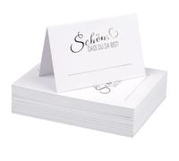 60 segnaposto per matrimonio, 110 x 85 mm, segnaposto, decorazione da tavolo, per matrimonio, compleanno, cresima, comunione, battesimo, celebrazione