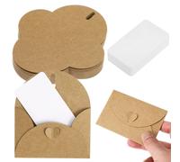 60 Sets Buste Per Bigliettini Matrimonio Busta Di Denaro Marroni