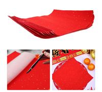 60 Sheets Carta Rossa Per Calligrafia Cinese Decorazioni Il Capodanno