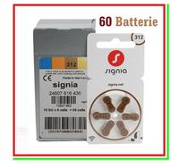 60 SIGNIA 312 PR41 Batterie Protesi Udito Pile per Apparecchi Acustici marroni
