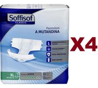 60 SOFFISOF CLASSIC PANNOLONI A MUTANDINA XL ASSORBENZA SUPER
