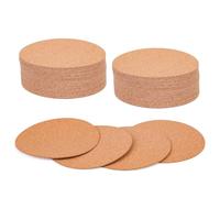 60 Sottobicchieri in Sughero, Fondo Autoadesivo per Sottobicchieri Sughero Sottobicchiere Rotondo con Supporto Sottile, Morbido, per Sottobicchieri, Bevande, Casa, Cucina, Forniture Fai Da Te