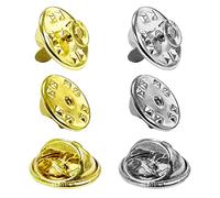 60 spille per cravatta a farfalla, spille per cravatta a farfalla, spille a farfalla, spille in metallo, spille da cravatta in argento, per artigianato e creazione di gioielli.