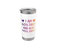 60% stanco e anche 40% stanco costante esaurimento Bicchiere termico in acciaio inox doppia parete