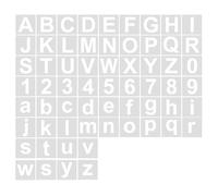 60 stencil con lettere e numeri, stencil per disegni per bambini, per pittura in legno, scrapbooking, diario, album fotografico, arte da parete, stencil con numeri