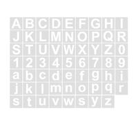 60 stencil con lettere e numeri, stencil per disegni per bambini, per pittura in legno, scrapbooking, diario, album fotografico, arte da parete, stencil con numeri